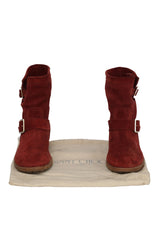 Jimmy Choo EU 40 Red Suede Boots