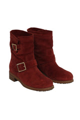Jimmy Choo EU 40 Red Suede Boots