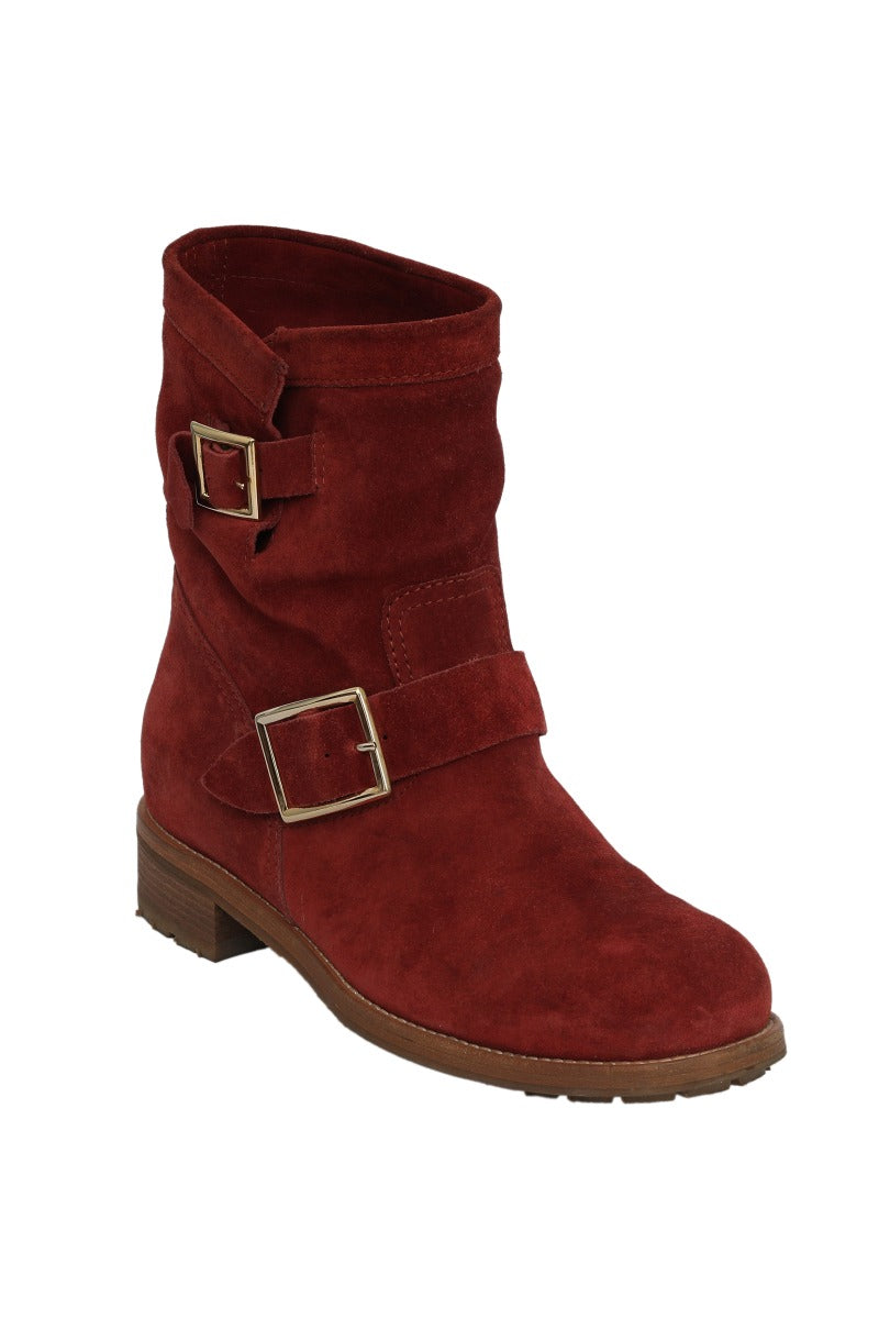 Jimmy Choo EU 40 Red Suede Boots