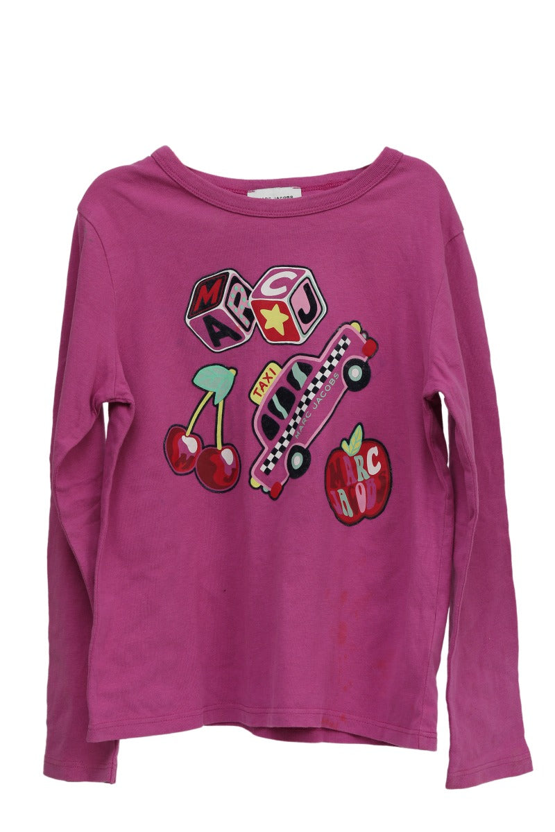 Marc Jacobs 8 Years Old Pink Kids Graphic Tee