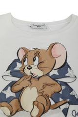 Monnalisa White Jerry Frilly Top