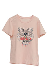 Kenzo 6 Years Old Peach Paris Tiger Kids T- Shirt