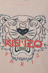 Kenzo 6 Years Old Peach Paris Tiger Kids T- Shirt