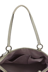 Coach Purple Satin Canvas Logo Monogram Small Tote Bag