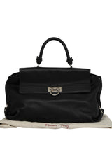 Salvatore Sofia Black Leather Medium Hand Bag