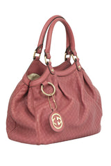Gucci Pink Gg Guccissima Leather Sukey Handbag