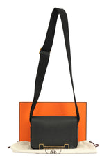 hermes-black-leather-geta-bag
