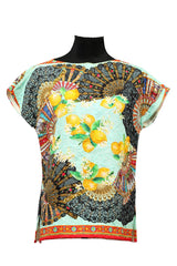 Dolce & Gabbana Size 38 Multicolor Viscose T-Shirt