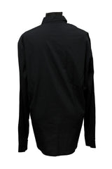 Alexander Mcqueen Size 52 Black Printed Long Sleeve Shirt