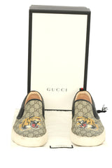 Gucci Size 12 Men'S Dublin Tiger Monogram Slip - Ons