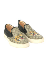 Gucci Size 12 Men'S Dublin Tiger Monogram Slip - Ons