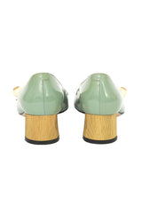 Gucci EU 35.5 Arielle Green Heeled Mary Janes