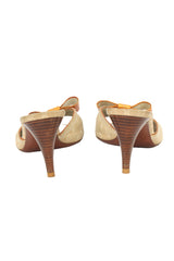 Louis Vuitton EU 36 Monogram Mini Grenadine Heels