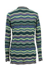 Missoni Size 40 Green Waves Cardigan Set