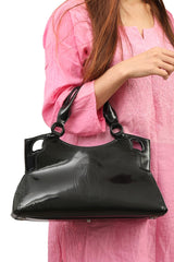 Cartier Black Leather Small Marcello De Handbag