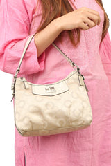 Coach Madison Dotted Op Art Top Handle Bag