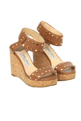 Jimmy Choo EU 35.5 Nelly Brown Wedges