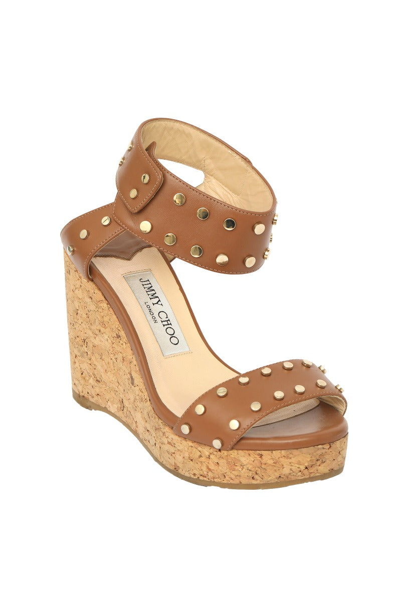 Jimmy Choo EU 35.5 Nelly Brown Wedges