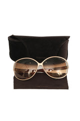 Tom Ford Yvette Golden Tinted Sunglasses