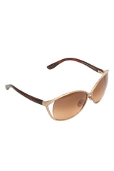 Tom Ford Yvette Golden Tinted Sunglasses