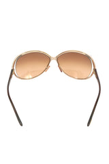 Tom Ford Yvette Golden Tinted Sunglasses