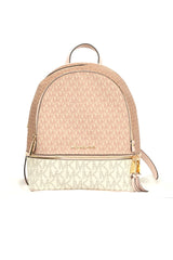 Michael Kors New Rhea Zip Up Pink Monogram Backpack