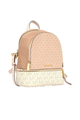 Michael Kors New Rhea Zip Up Pink Monogram Backpack