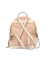Michael Kors New Rhea Zip Up Pink Monogram Backpack