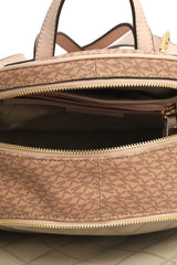 Michael Kors New Rhea Zip Up Pink Monogram Backpack
