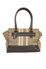 Coach Brown Monogram Top Handle Bag