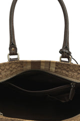 Coach Brown Monogram Top Handle Bag