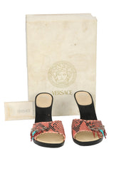 Versace EU 36 Exotic Leather Heels