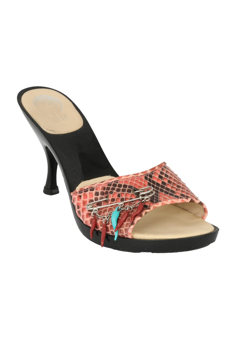 Versace EU 36 Exotic Leather Heels