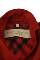 Burberry Size M-L Brit Woolen Long Orange Rust Coat
