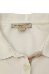 Burberry Size Xs White Polo T Shirt
