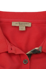Burberry Size Xs Peach Polo T Shirt