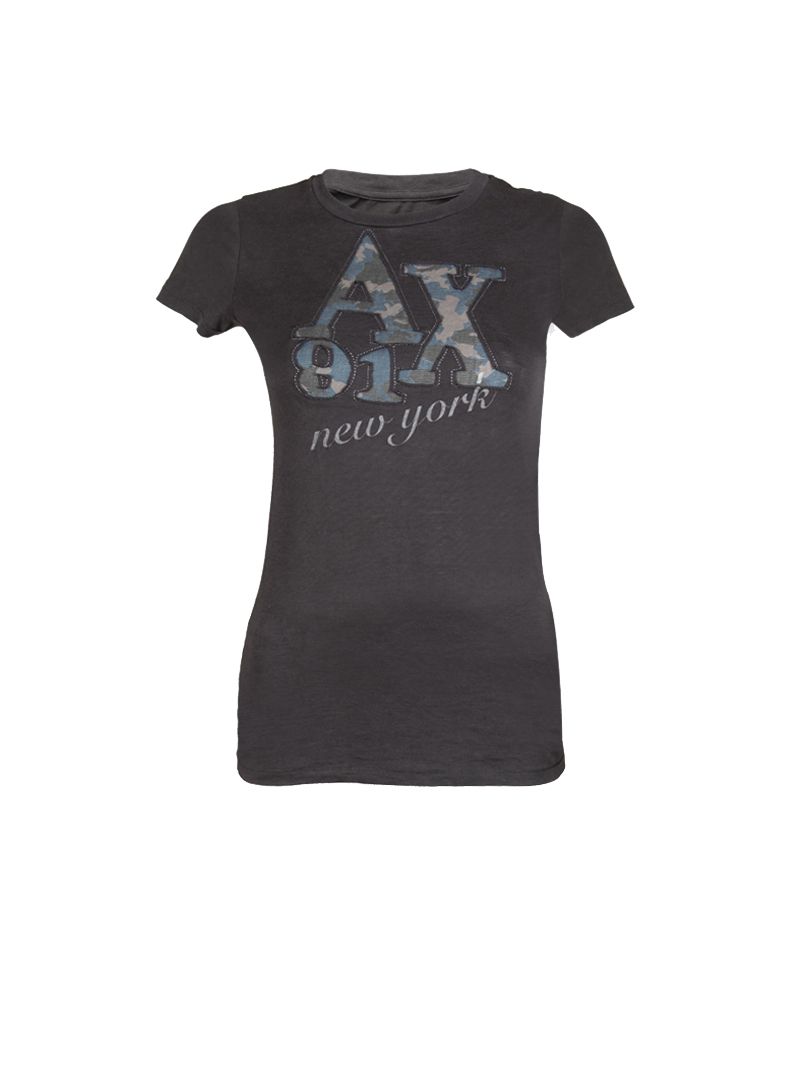Armani Exchange Dark Gray Logo T- Shirt