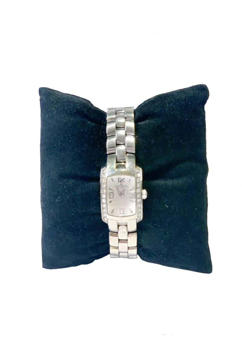 B&M STAINLESS STEEL & DIAMOND ACIER INOX WATCH