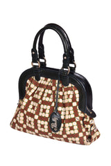Bally Canvas Printed Handbag
