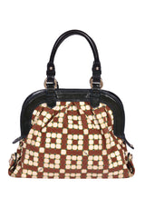 Bally Canvas Printed Handbag