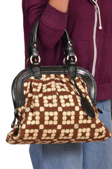 Bally Canvas Printed Handbag