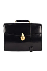 Bally Leather Lock Briefcase