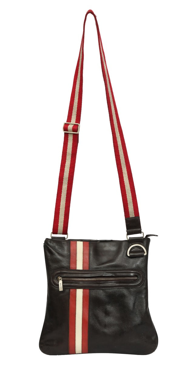 Bally Leather Trainspotting Sling Bag
