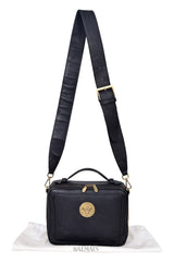 Balmain Reporter Golden Logo Crossbody Bag