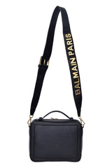 Balmain Reporter Golden Logo Crossbody Bag