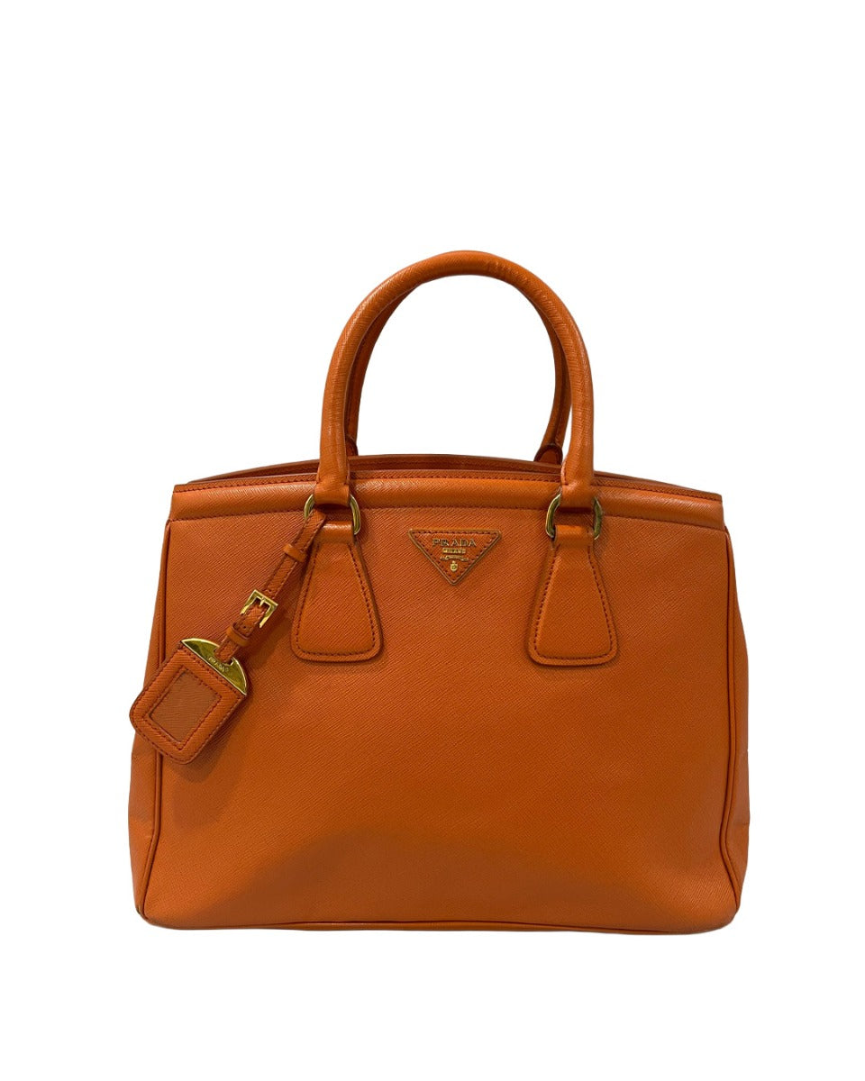 Prada Saffiano Lux Medium Double Zip Tote Bags