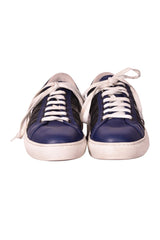 Bottega Veneta Blue Leather Sneakers