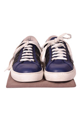 Bottega Veneta Blue Leather Sneakers