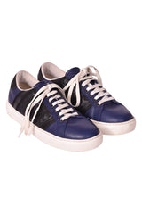 Bottega Veneta Blue Leather Sneakers