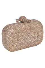 Bottega Veneta Intrecciato Knot Clutch